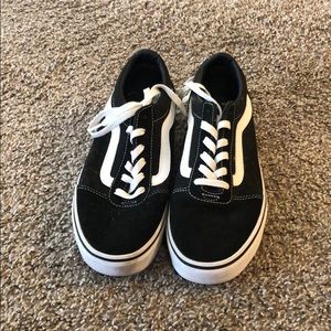 Black vans - suede